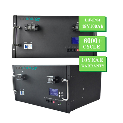 แบตเตอรี่ลิเธียมฟอสเฟต LiFePO4 ชาร์จใหม่ได้พร้อมไฟ LED