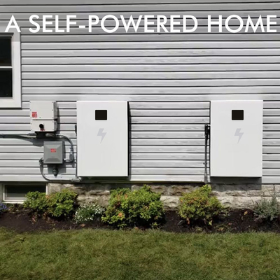 ที่เก็บแบตเตอรี่ LCD Powerwall ที่ทนทาน, แผงโซลาร์เซลล์หลายฉาก Powerwall