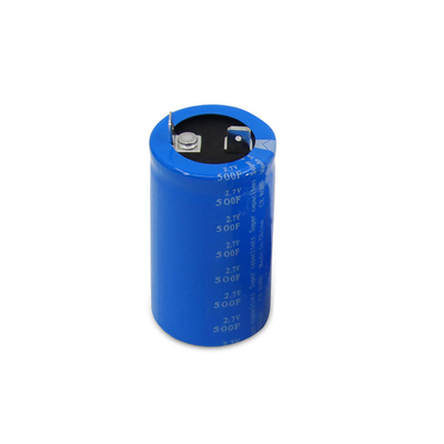 2.7V 500F Lug Super Start Supercapacitor Cell 35x65mm Farad Run ที่เป็นมิตรกับสิ่งแวดล้อม