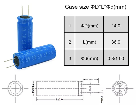 แบตเตอรี่ Supercapacitor 0.25A ที่ใช้งานได้จริงสำหรับเทอร์มินัลเรเดียลการจัดเก็บพลังงานแสงอาทิตย์