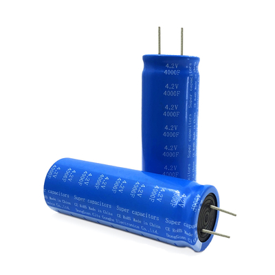 IEC ไฟฟ้า Supercapacitor Cell 4.2V 4000F สำหรับระบบพลังงานแสงอาทิตย์