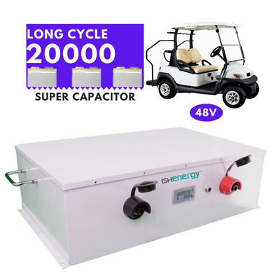 รถกอล์ฟ Supercapacitor Battery 48v 2100wh Graphene Super Capacitor Battery