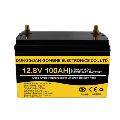 ชุดแบตเตอรี่ลิเธียม LiFePO4 แบบพกพา 12V อเนกประสงค์ 6000 รอบ