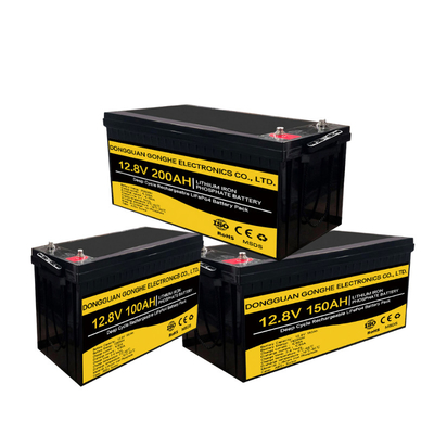 ชุดแบตเตอรี่ลิเธียม LiFePO4 แบบพกพา 12V อเนกประสงค์ 6000 รอบ