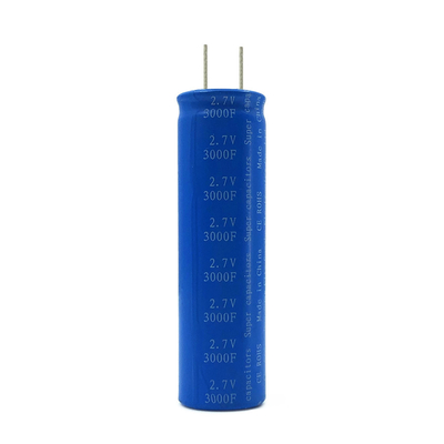 Graphene 2.7V 3000F Supercapacitors 18650 แบตเตอรี่สำหรับการรวบรวมพลังงานแสงอาทิตย์ที่มีอัตราสูง