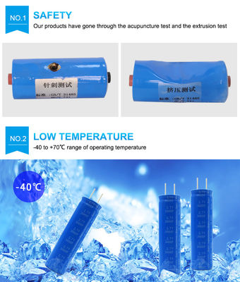 18650 2.7v 3000f Graphene Supercapacitor แบตเตอรี่ สำหรับการรวบรวมพลังงานแสงอาทิตย์