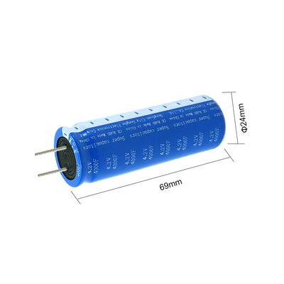 4.2V 4000F Radial Super Capacitor Battery Double Electric Layer สำหรับระบบพลังงานภายในบ้าน