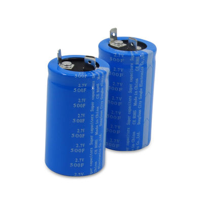 Super Capacitors Lug 2.7 Volt 500 Farad เปลี่ยนแบตเตอรี่ผ่านรู