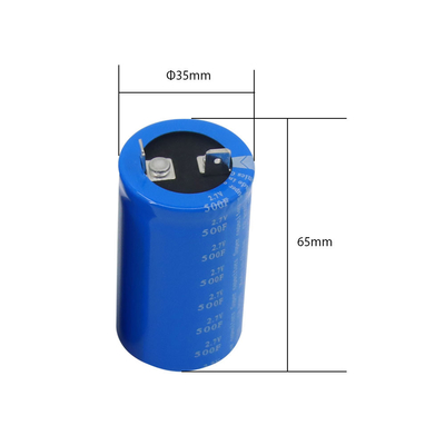 Lug 2.7 Volt 500 Farad เปลี่ยนแบตเตอรี่ Super Capacitor ผ่านรู
