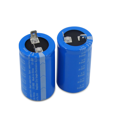 RoHS Snap In Supercapacitor Cell 2.7 Volt 500 Farad เปลี่ยนแบตเตอรี่
