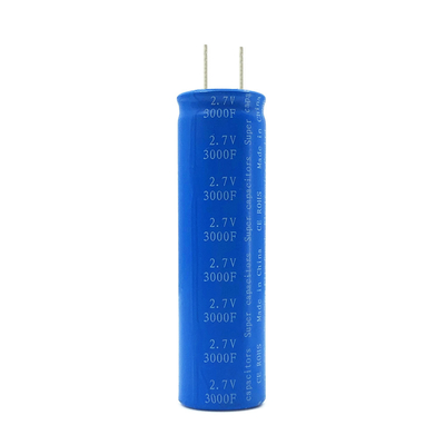 EV แบบพกพา Super Capacitor แบตเตอรี่ 3000F 2.7V 18x65Mm อเนกประสงค์