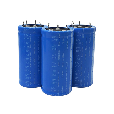 IP30 แบตเตอรี่ Super Capacitor พลังงานสูง 2.7V 470F 35x62Mm 0.45Wh