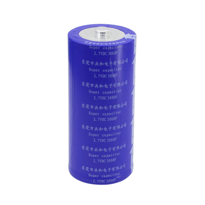 60x136mm Super Capacitor Battery 2.7V 3000F ไม่มีการระเบิดในทางปฏิบัติ